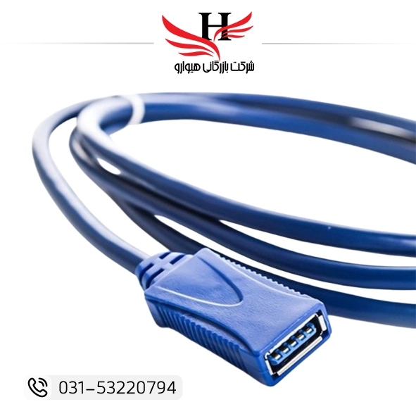 کابل افزایش USB 3.0 P-NET 1.5M مناسب افزایش طول پورت USB با سرعت انتقال بالا و کیفیت ساخت عالی، مناسب استفاده خانگی و اداری | فروش و پخش عمده کابل USB توسط هیوارو نمایندگی شهرضا، اصفهان و تهران